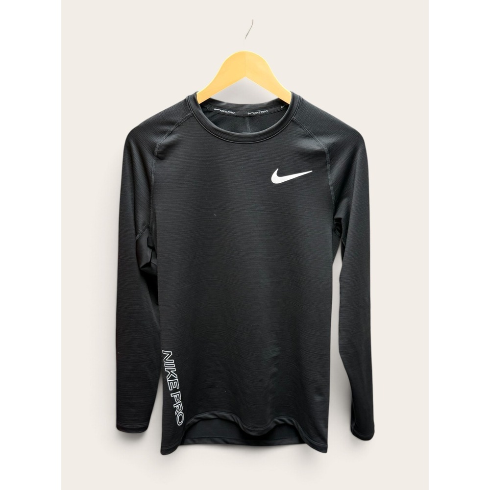 Nike Pro Dri-FIT Mens Slim Fit Long Sleeve Training Shirt Black Medium DD1990